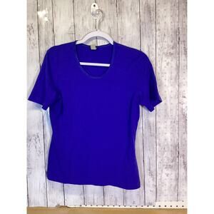 Gerry Weber Women’s Royal Blue Scoop Neck Tee – Size 8/38